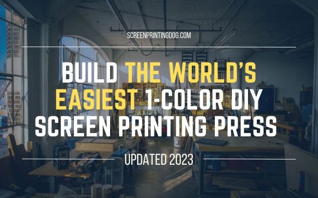 diy screen printing press - main