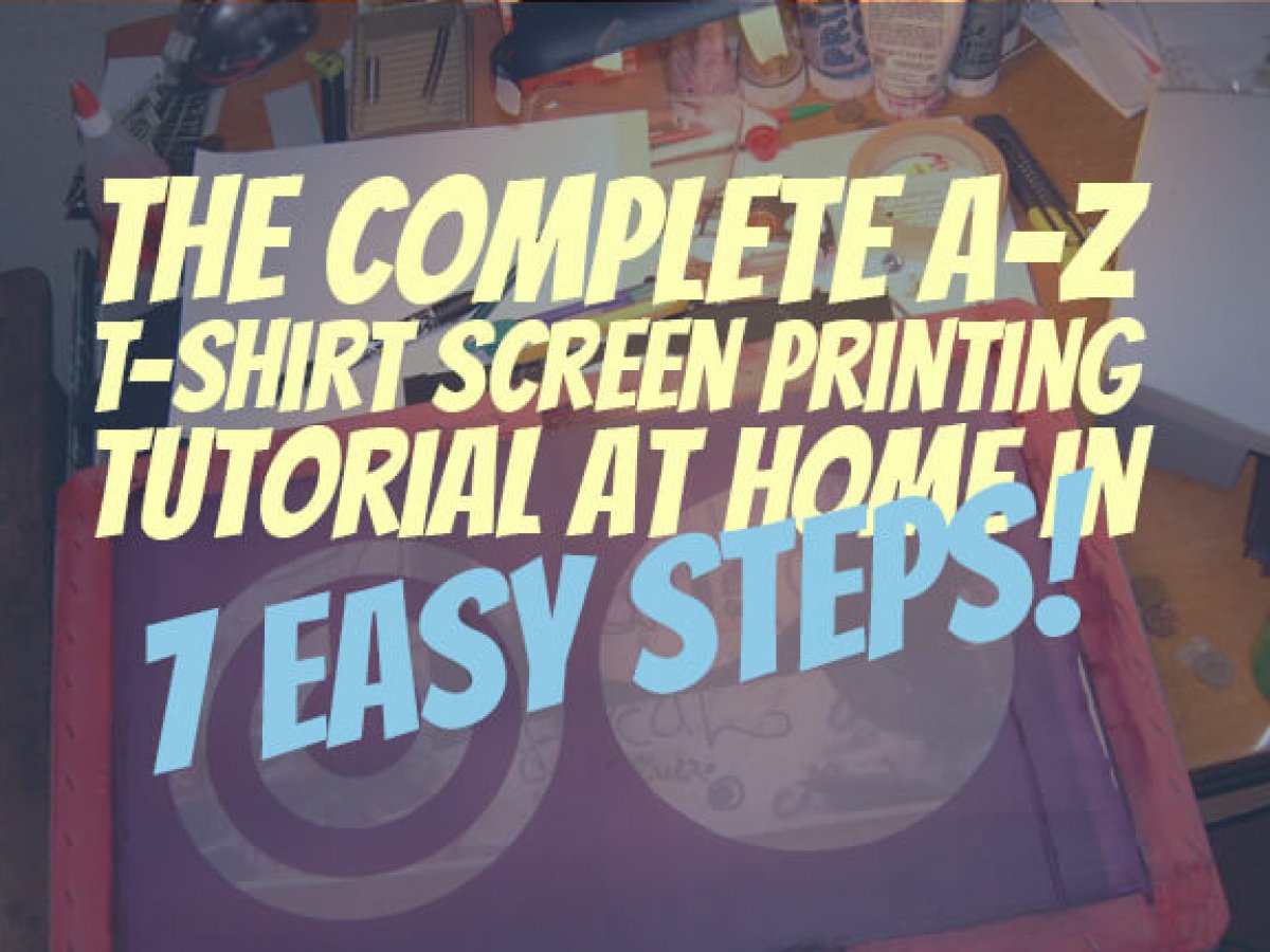 How to Print White Plastisol Ink on a Black Shirt with a Smoothing Screen