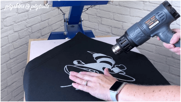 cure screen printing t-shirts