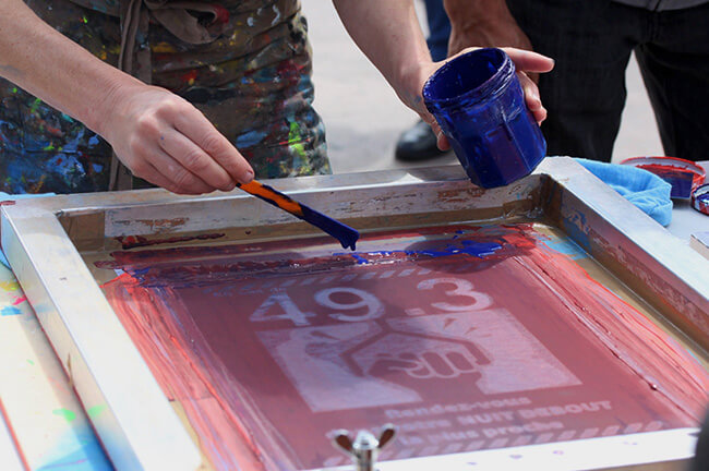 start screen printing