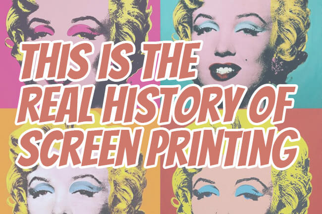 history of screen printing