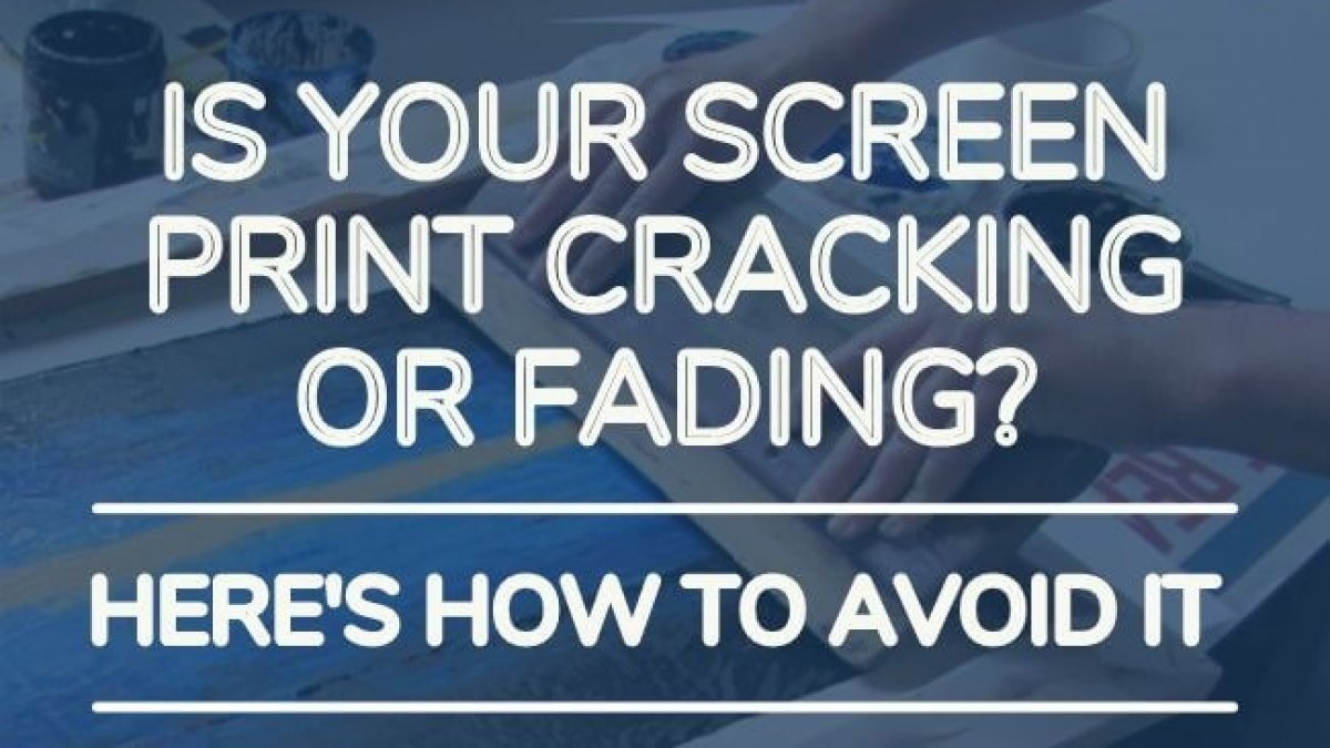 Screenprinting: if water-based ink develops cracks on the fabric