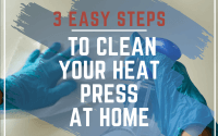 3 easy steps clean your heat press at home: main