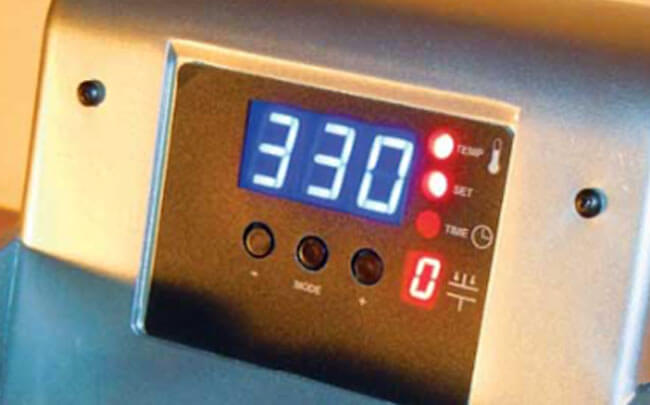 8 Heat Press Features - digital timer